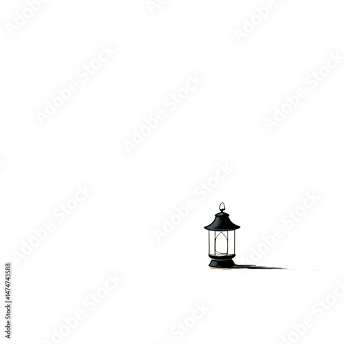 lighthouse silhouette vector illustration