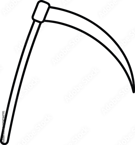 vector illustration of a sickle