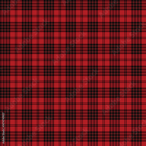 red stylish fashion scottish tartan plaid checkered stripes flannel fabric print pattern background
