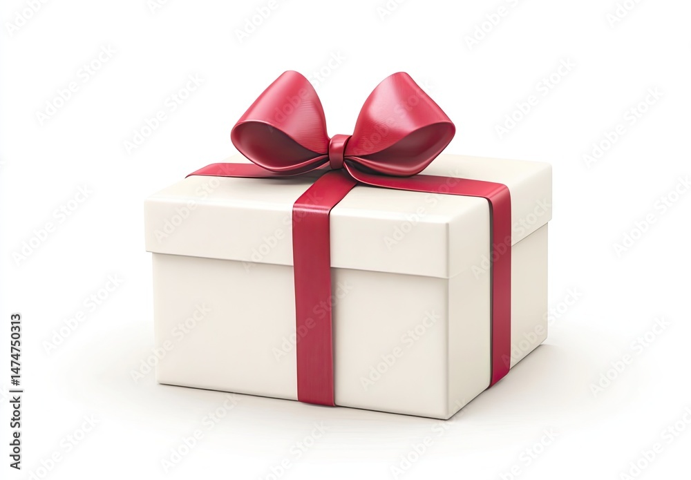 Obraz premium A gift box, elegantly wrapped