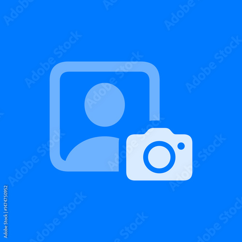 Person Crop Square Badge Camera