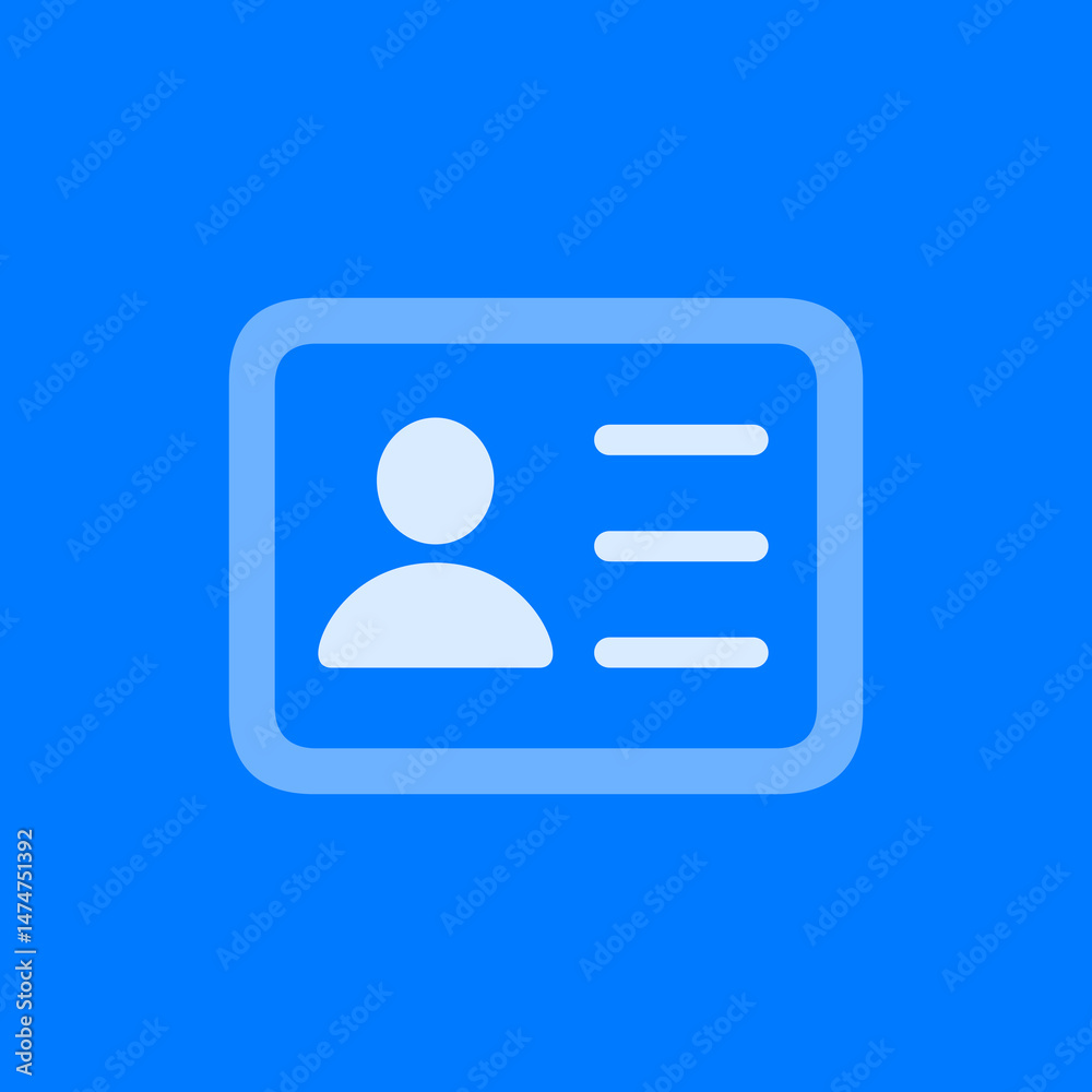 User ID Card Icon User ID Card Icon