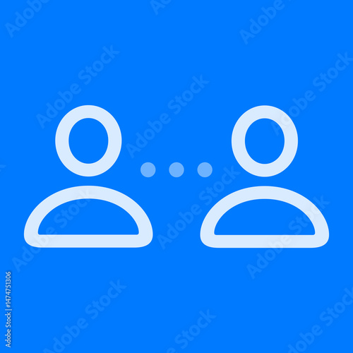 User Connection Outline Icon