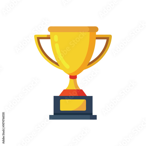 A vector illustration of Sports Trophy on white background