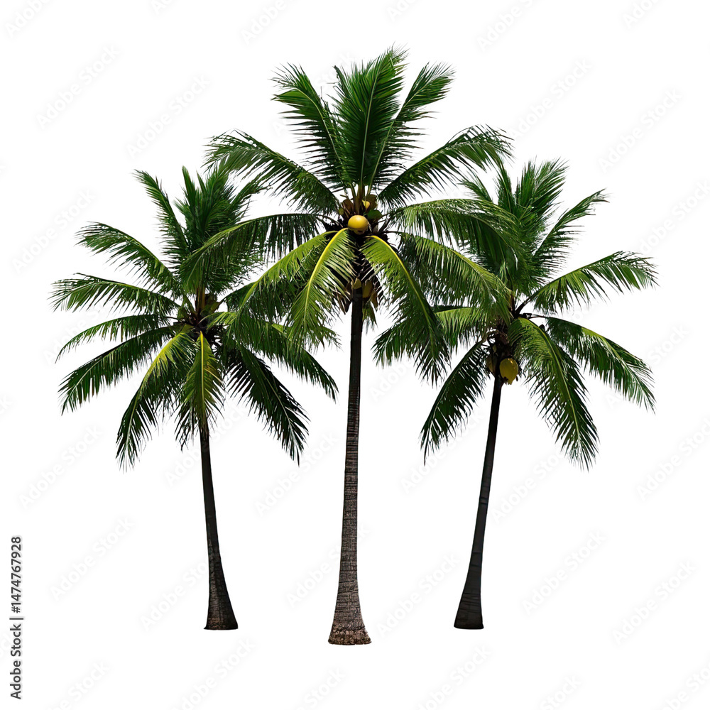 Obraz premium Coconut Trees, Generative AI