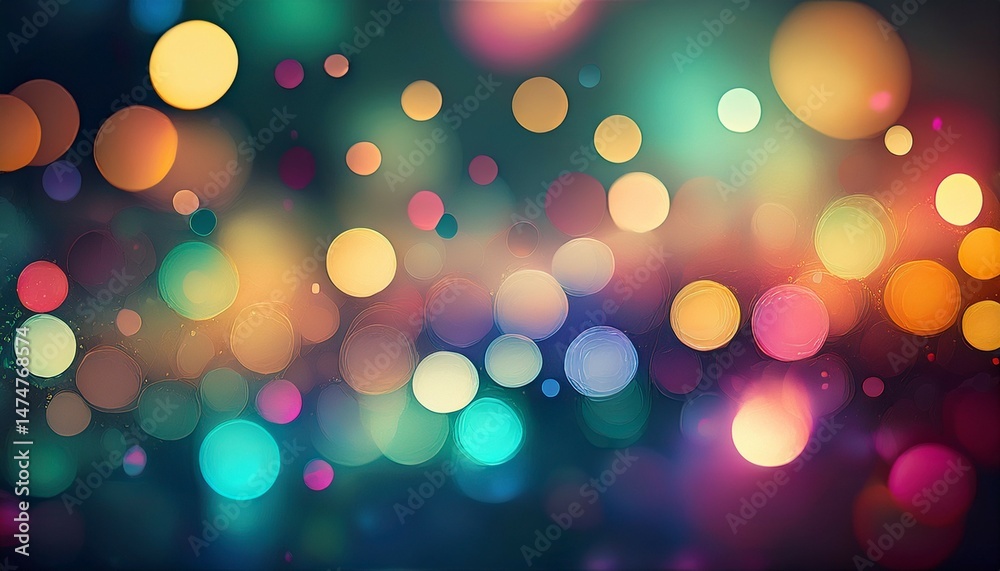 Obraz premium abstract bokeh light background with colorful circles