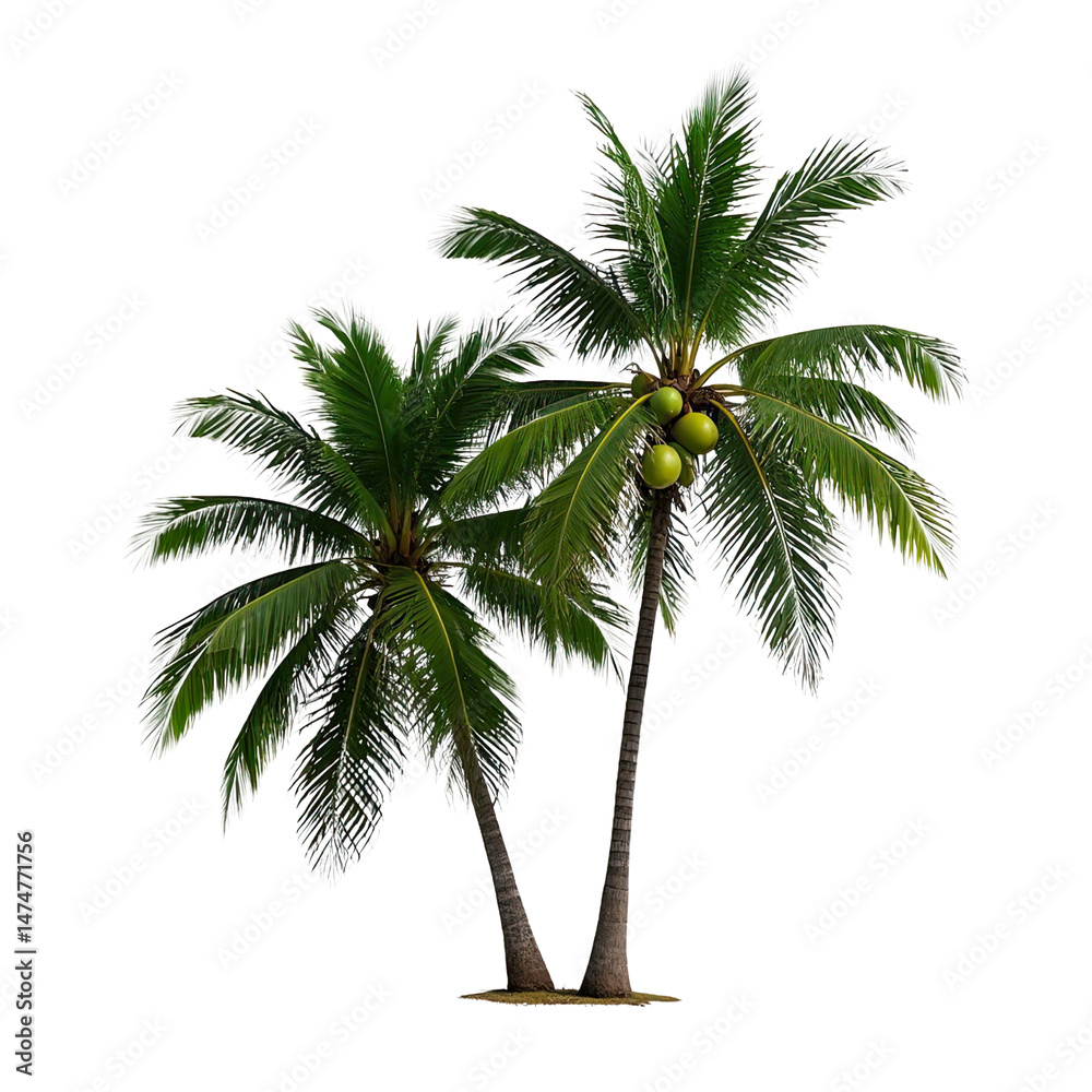 Obraz premium Coconut Trees, Generative AI