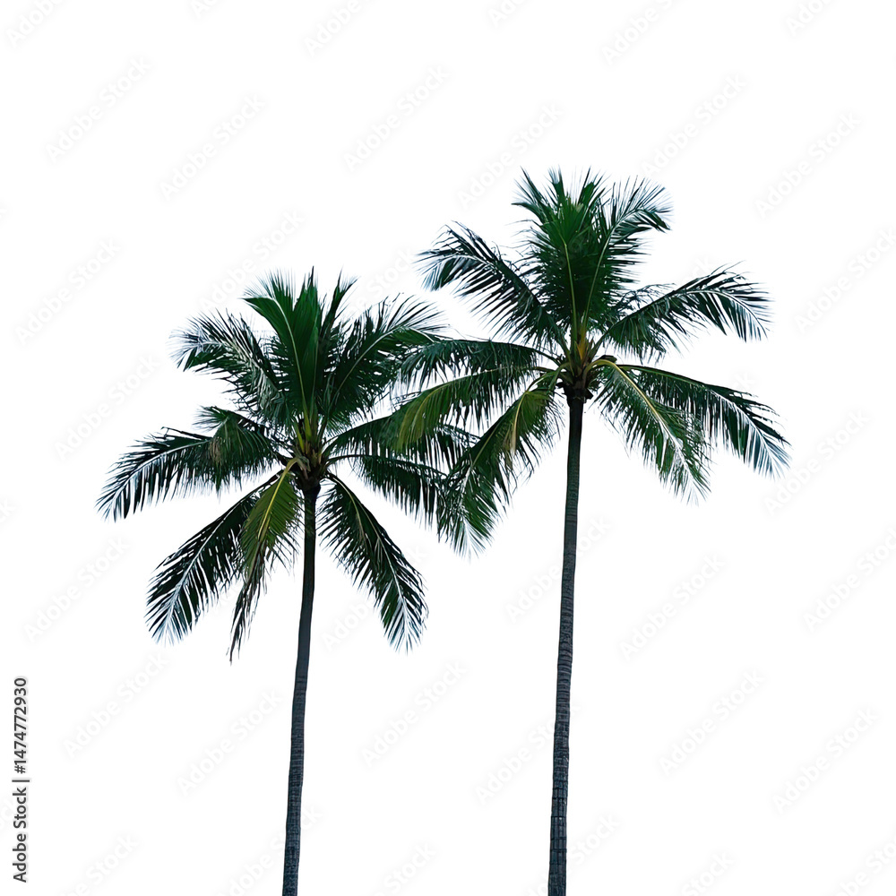 Obraz premium Coconut Trees, Generative AI