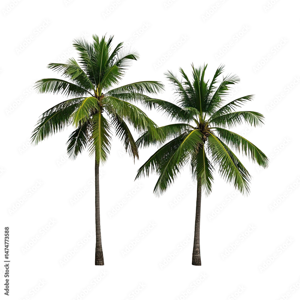 Obraz premium Coconut Trees, Generative AI