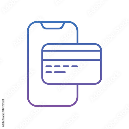 Mobile Banking Vector icon