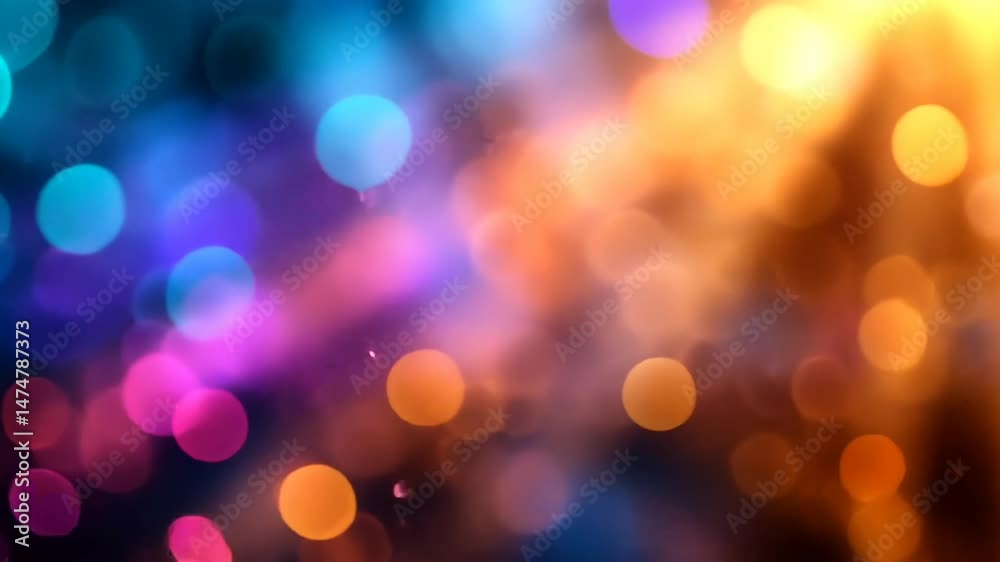 Colorful bokeh lights creating a vibrant background Colorful bokeh lights creating a vibrant background