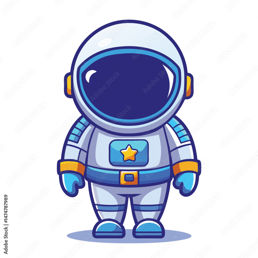 Fototapeta premium Astronaut character on white background