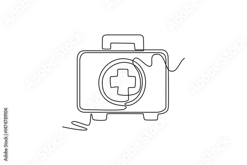 Icons in the plane concept. Full length animation illustration. High quality 4k footage