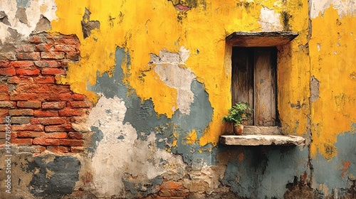 yellow wall texture,stock photo