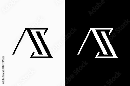 Letter AS Vector Logo Premium 