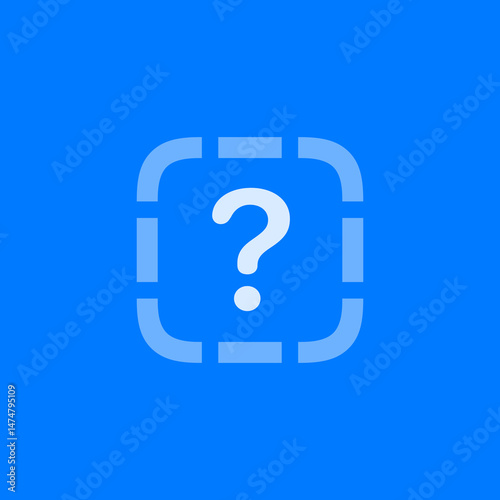 Question Mark App Dashed
