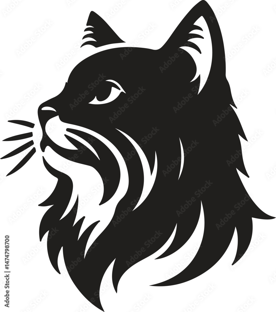Obraz premium Cat Silhouette