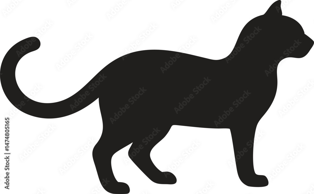 Fototapeta premium Cat Silhouette