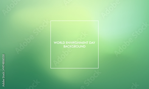 World Envinronment day gradient background good for poster, social media, background, wallpaper, banner