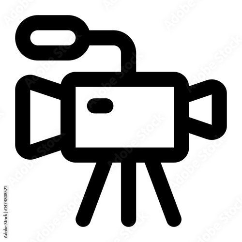camera video icon for illustration