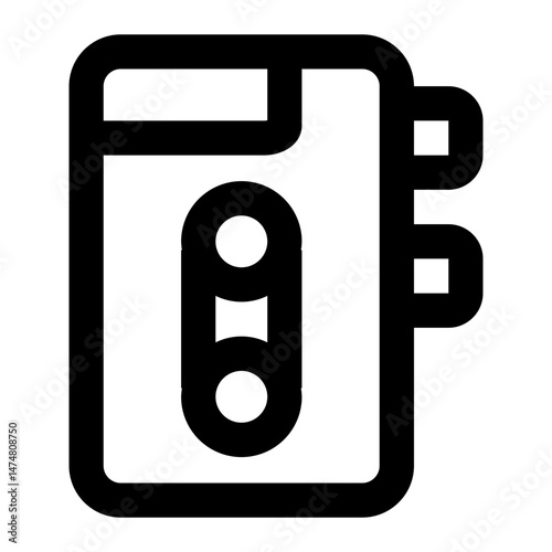 dictaphone icon for illustration