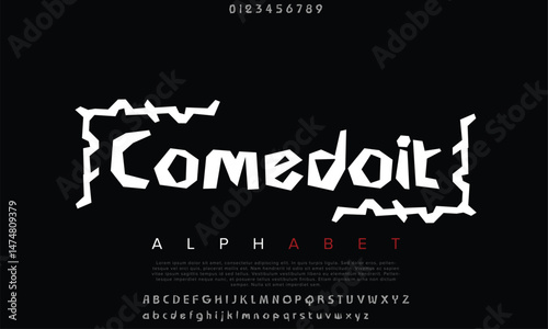 Luxury Comedoit alphabet letters font for logo