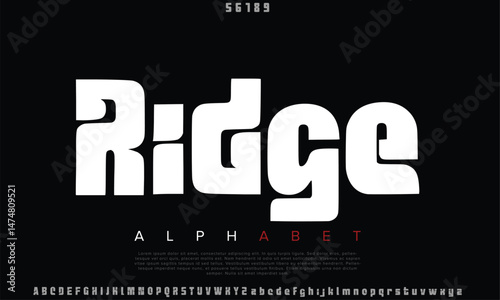 Luxury Echo Ridge Regular alphabet letters font for logo