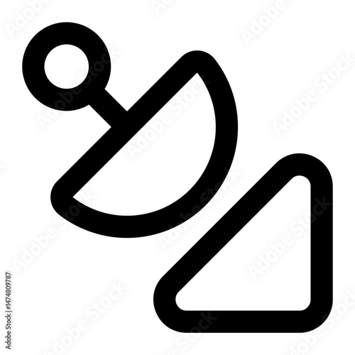 satellite dish icon for illustration