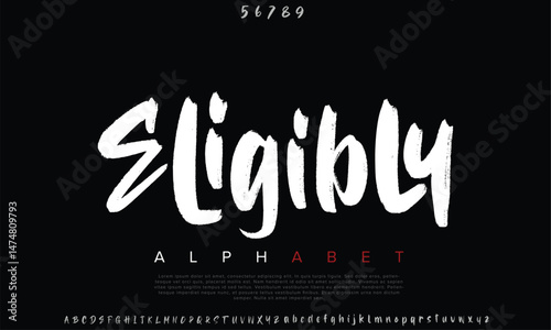 Luxury Eligibly Free Regular alphabet letters font for logo