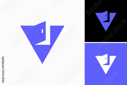 V Door Vector Logo Premium 