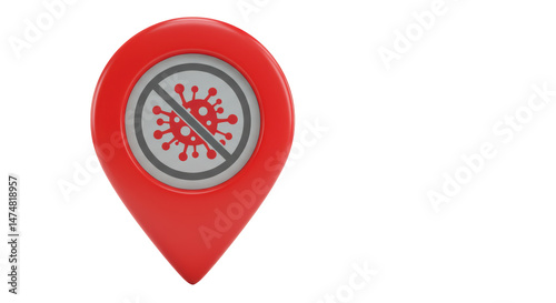 Isolated Pandemic Location Indicator Free Download Isolated Pandemic Location Indicator - GFXLoad