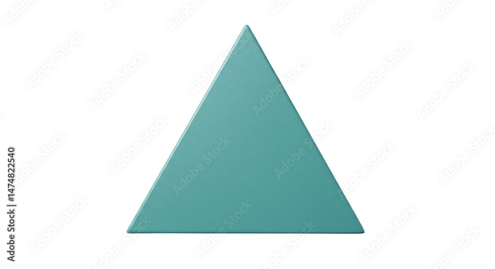 Isolated Blue Triangle Shape