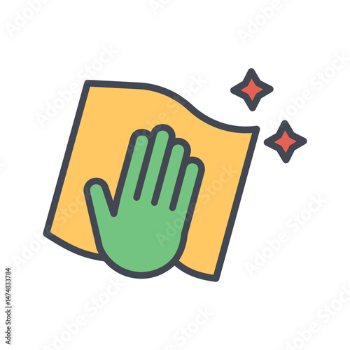 Cleaning Cloth Vector Icon