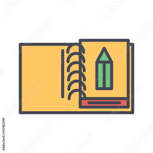 Sketchbook Vector Icon