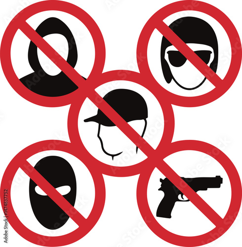  Prohibited Items Sign