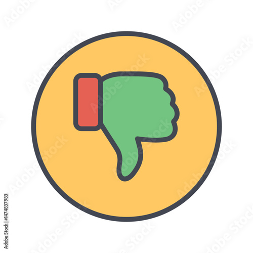 Thumbs Down Vector Icon