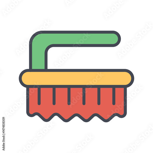 Scrub Brush Vector Icon
