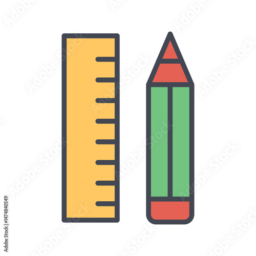 Ruler Vector Icon