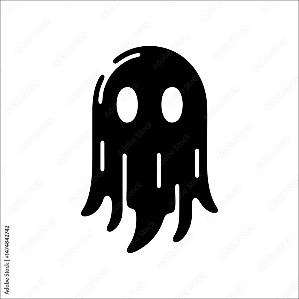 simple vector logo icon ghost character simple vector logo icon ghost character