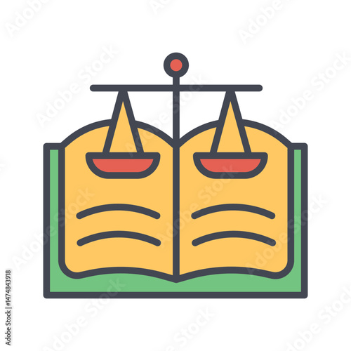 American Constitution Vector Icon
