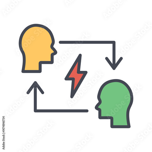Conflict Resolution Vector Icon