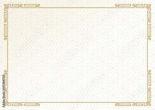 Blank certificate design golden elegant decorative 
frame border geometric modern certificate design, 
blank certificate of achievement for diploma awards, 
gift, business, universities, schools