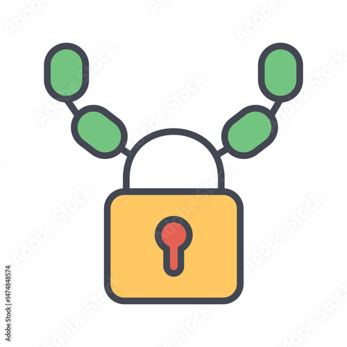 Security Chain Vector Icon