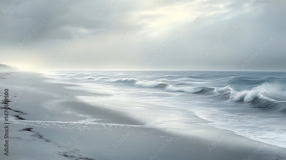 Obraz premium waves on the beach