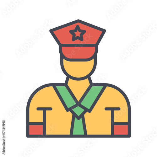 Security Guard Vector Icon