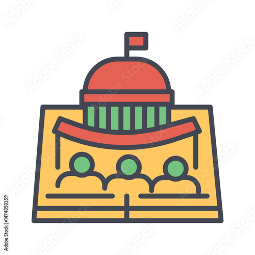 American History Vector Icon