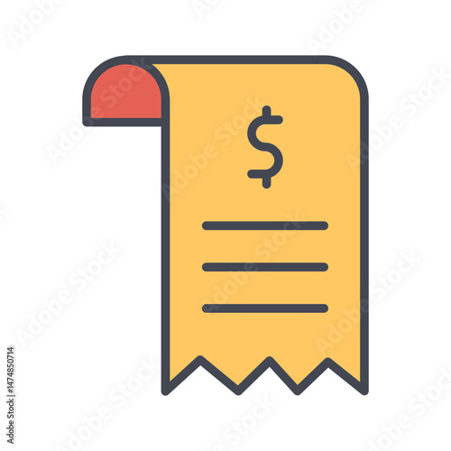 Shopping Receipt Vector Icon