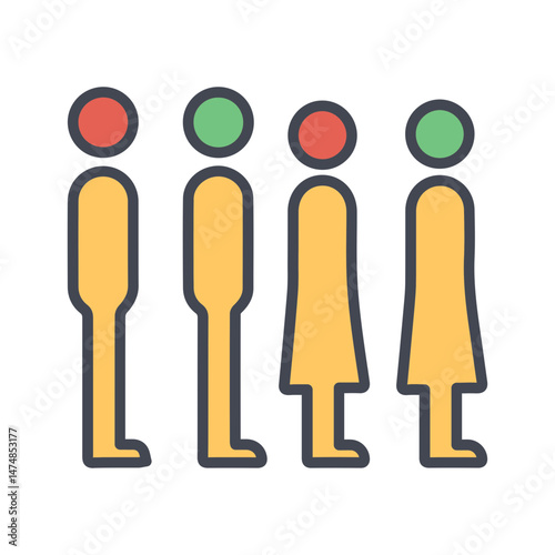 Queue Vector Icon