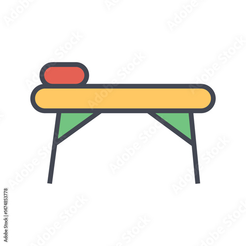 Massage Table Vector Icon