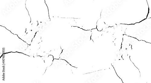 Cracks background, cracks texture, grunge background. Cracks in a wall background. Crack Texture. The cracks concrete texture white and black. Cracked earth. Structure of cracking.